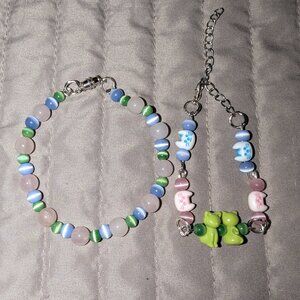 $1 with Bundle ~ Handmade Charm Bead Bracelets 6221
